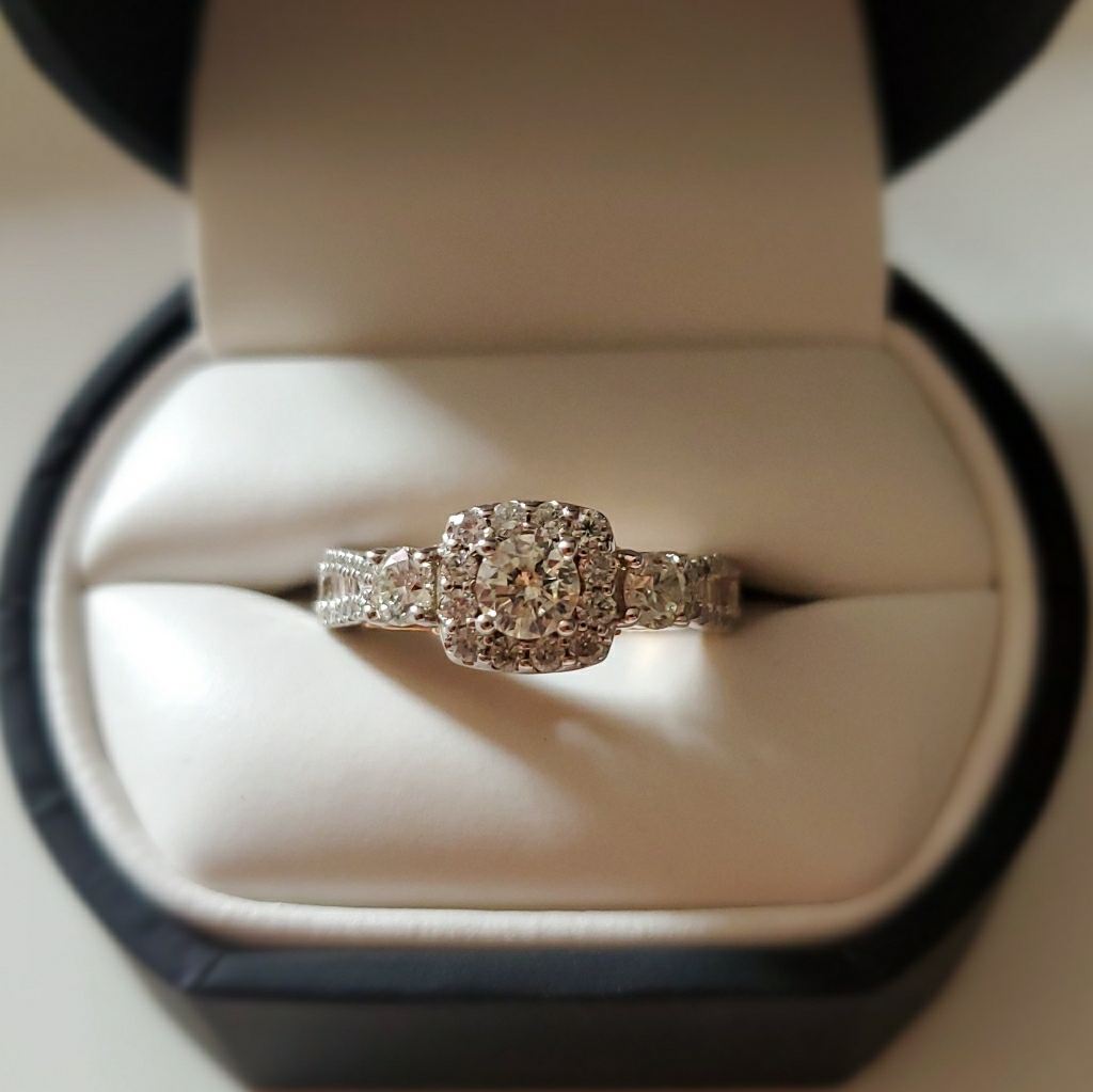 New 14k White Rose Gold 114 Ct Diamond